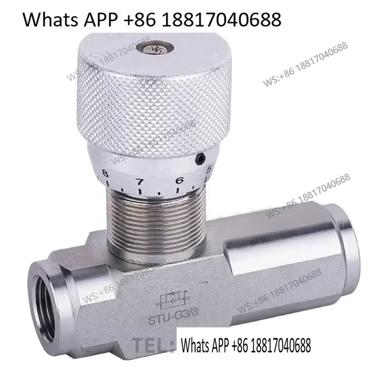1PC 1PC Precision Graduated Hydraulic One Way Throttle Valve for STU G1/4 for G1 for STU G1/2 for STU G3/8