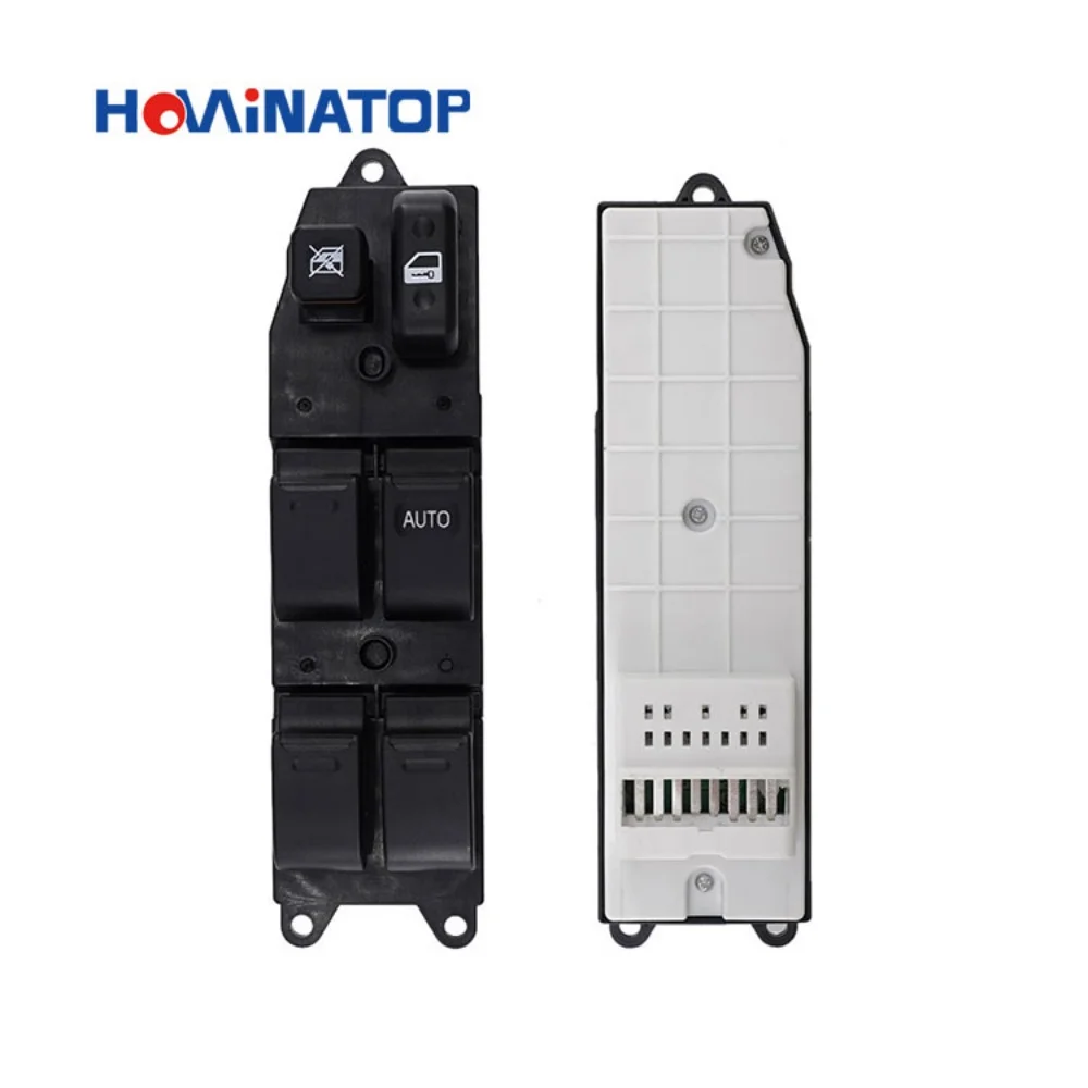 HOWINATOP 84820‑60080 14Pin RHD Power Window Master Switch Yellow Green Light For Toyota Prado 03‑09 Hilux 05‑11 OEM Replacement