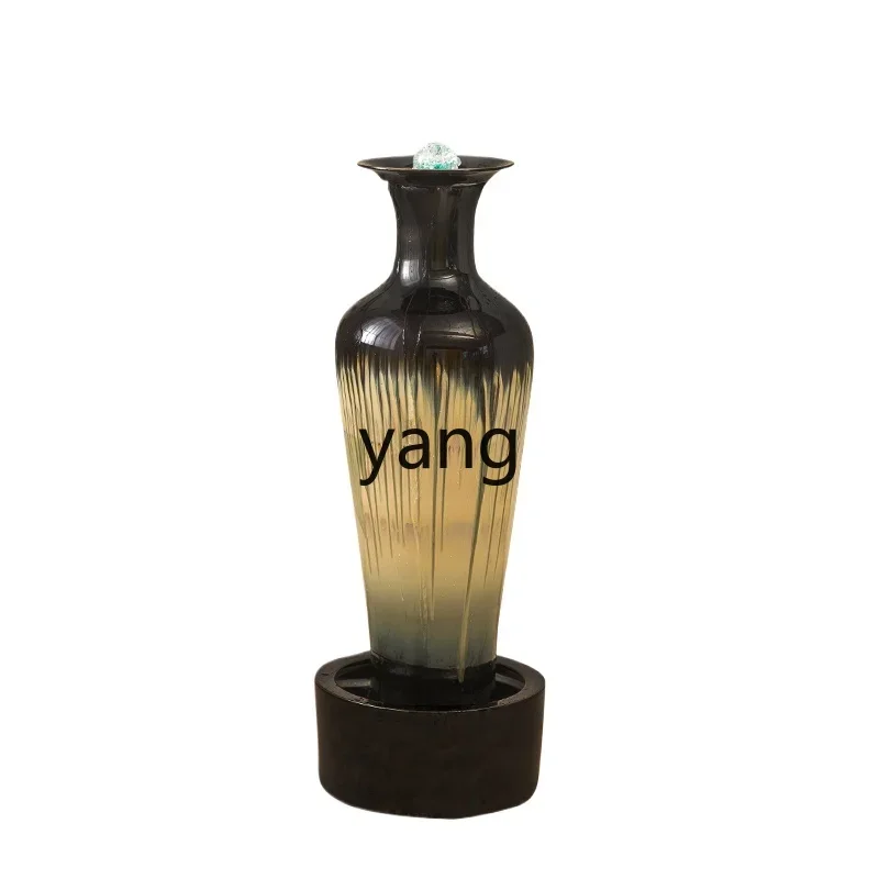 MMM flowing water ornament Jingdezhen circulating water fountain making money and attracting wealth office decoration