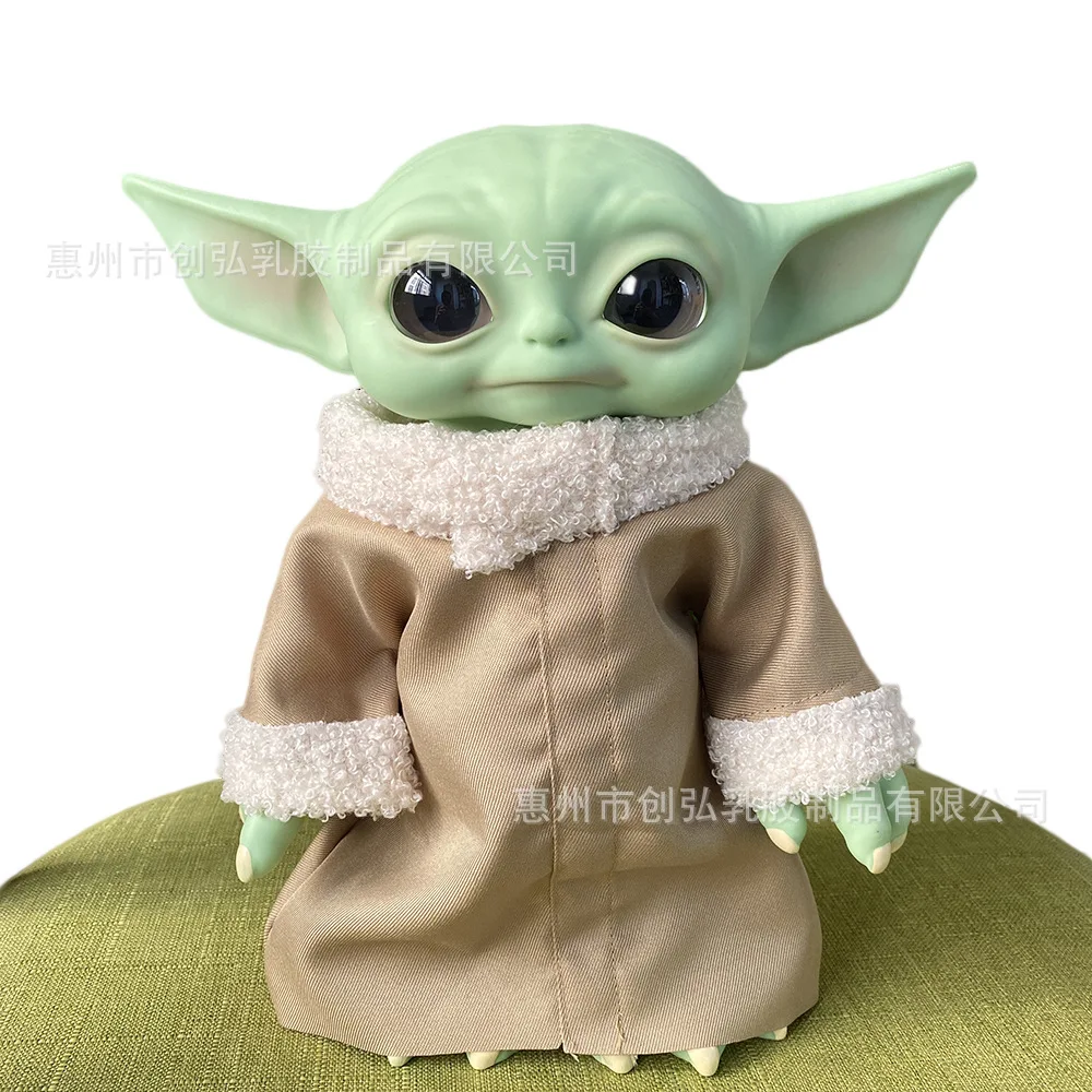 27cm Star-Wars Mandalorian Master Baby Yoda Action Figure Cute Toy Decoration Characters Ornament Collectible Gift - view 2