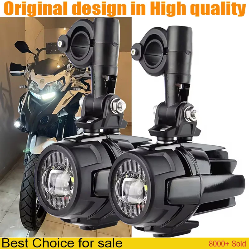 Newest Universal Driving Aux Lights For Motorcycle Fog Lamp Front Head Light Headlight Fog Lights LED 4000Lm 12V 100W Waterproof