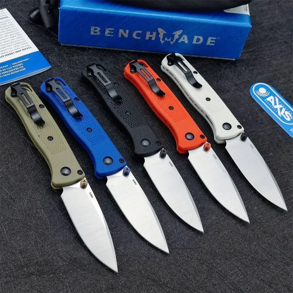 hot-sale Mini Bugout 533 Pocket Folding Knife S30V Steel Blade Durable Nylon Wave Fiber Handle for Outdoor Rescue Survival Tool