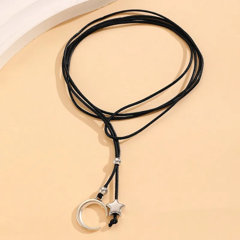 Fashiona Star Moon Pendant Adjustable Foot Chain Bracelet, Sunshine Summer Personalized Beach Party Dressing Jewelry Accessories