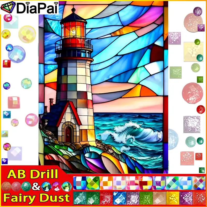 DIAPAI Fairy Dust AB Square/Round Drill 5D DIY Diamond Painting 