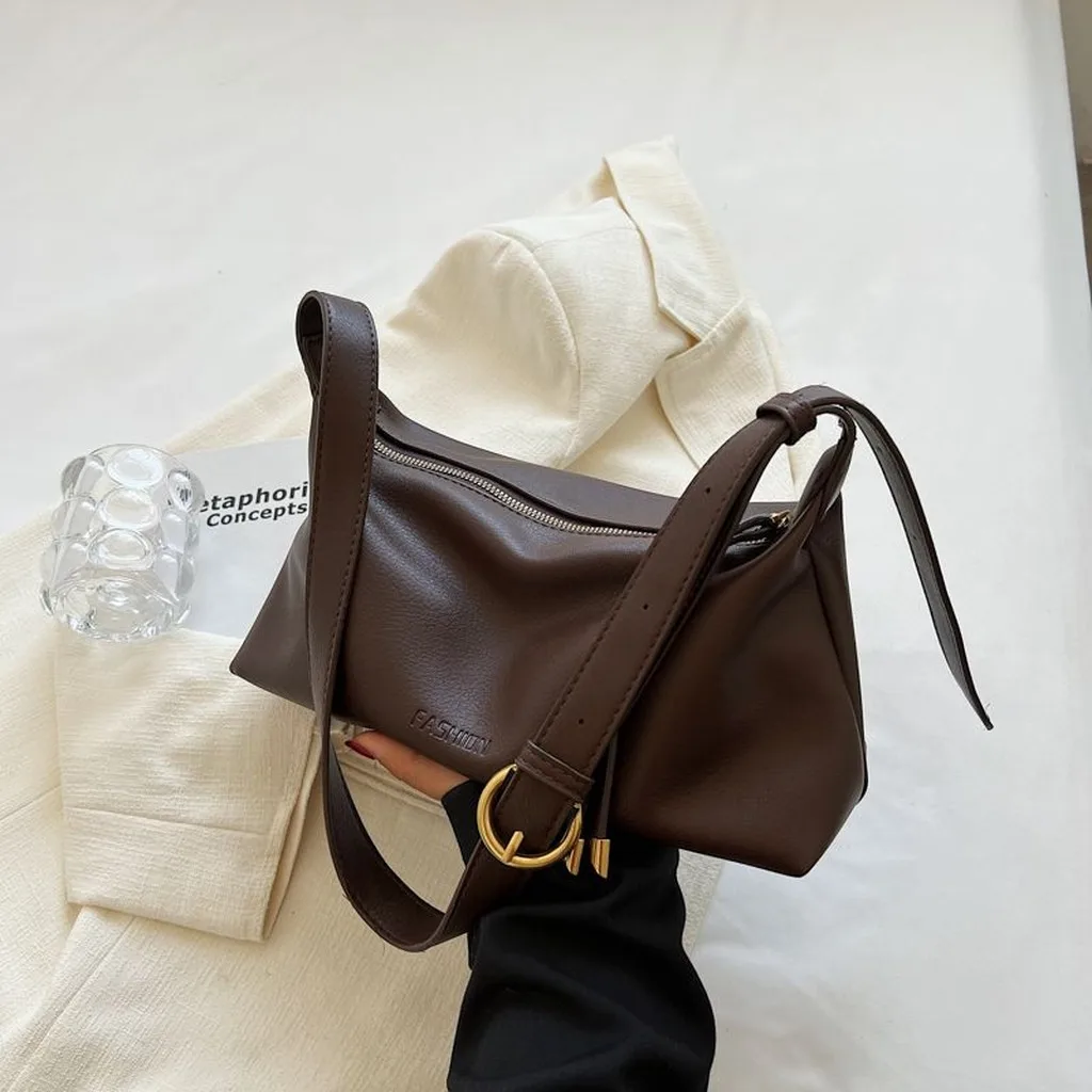 Pu Leather Bag Wear-Resistant Pillow Bag Crossbody Bag Adjustable Adjustable Strap Handbag For Office Outfits Daily Use Shopping