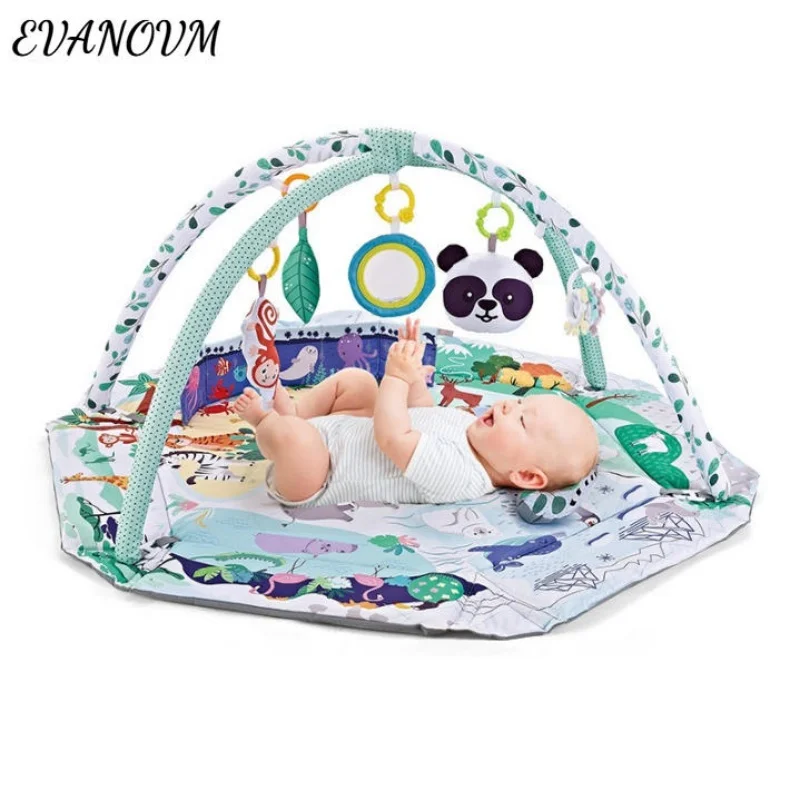 

Children Play Mat Rack Newborn Baby Activity Gym Mat Baby Play Gym Play Mat 0-36 Months Tummy Time Crawling Game Blanket Toys