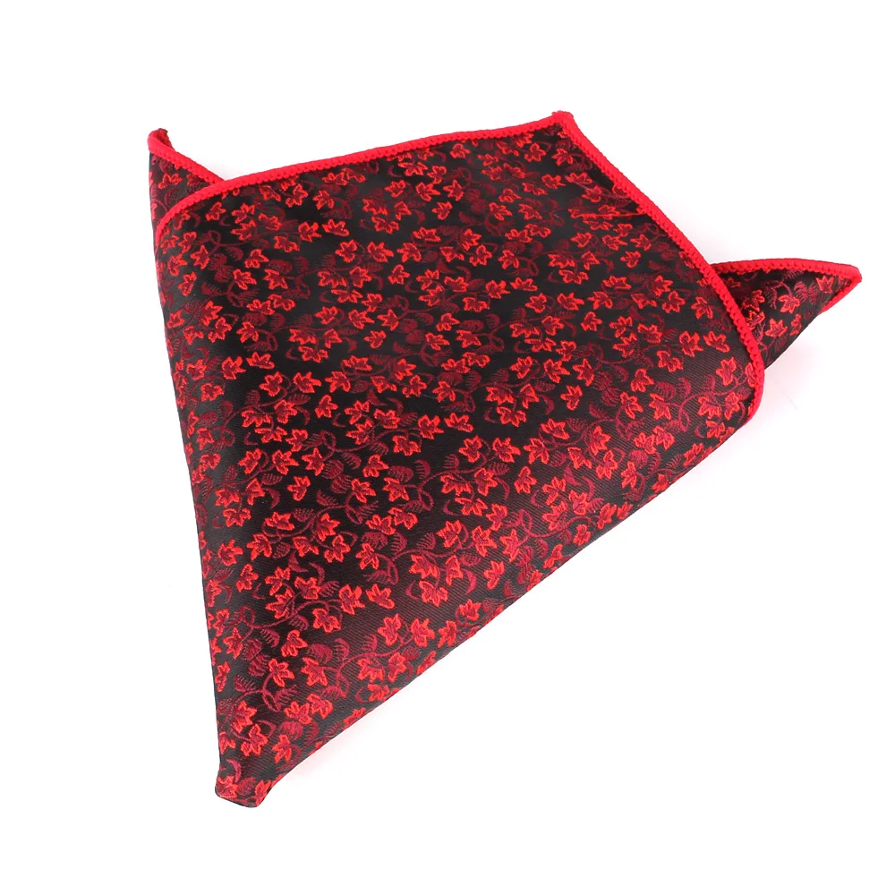 Jacquard Pocket Square For Men Women Chest Towel Hanky Gentlemen Hankies Men's Suit Handkerchief Floral Pocket Towel Gifts