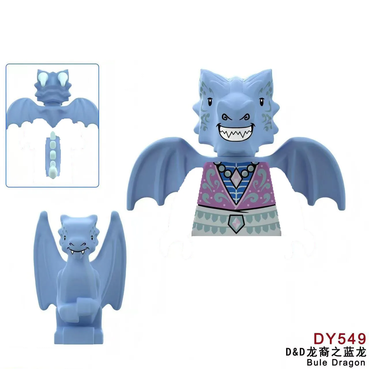 DY545 أنيمي ألعاب الكرتون لعبة الطوب الدمى التنين الوليد القرون الوسطى التنين فرسان الجنود ووريورز اللبنات الاطفال اللعب الهدايا #6