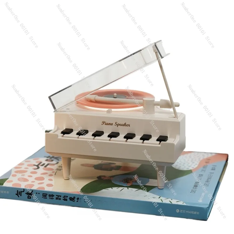 

Bluetooth-колонка в виде пианино: креативная мини-аудиосистема для рабочего стола, элегантный подарок на день рождения для девочек, лучшей подруги, стильный декоративный беспроводной музыкальный прибор