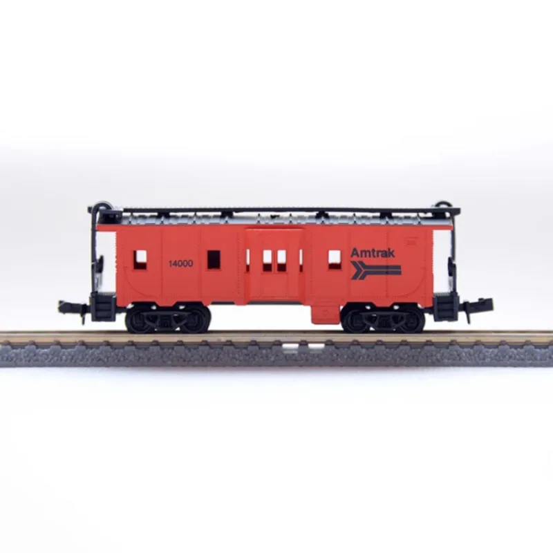 Diecast N Scale 1/160 MP AMTRAK Red Caboose Model Train Carriage Model Classics Adult Souvenir Gift Hobby & Toys