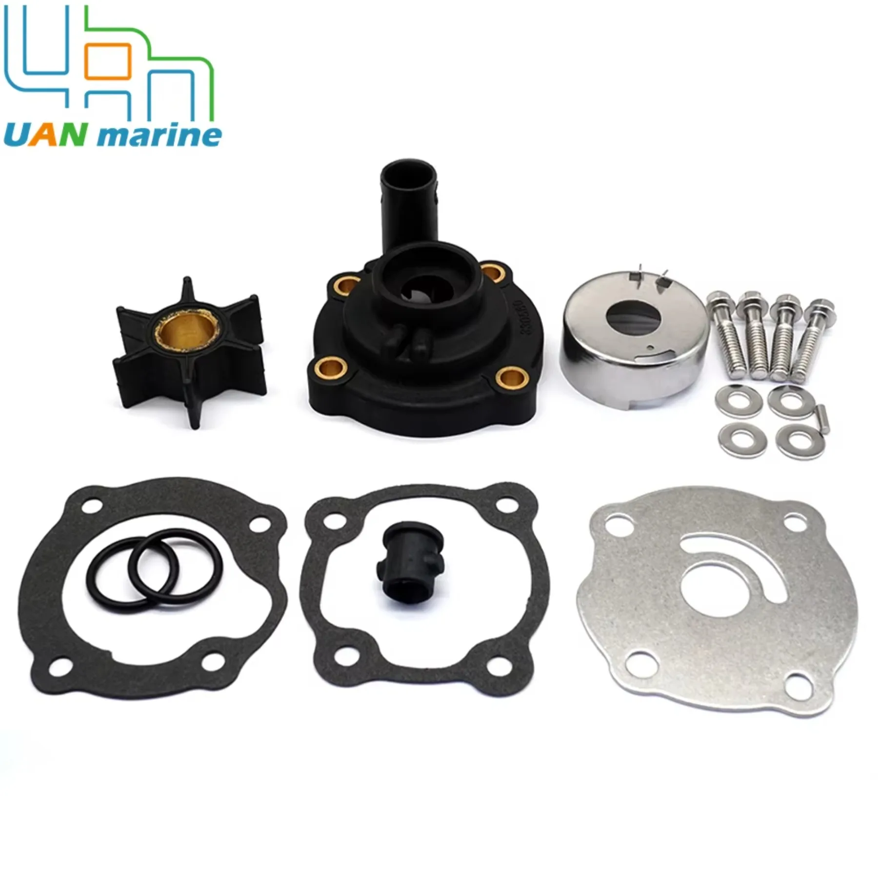Water Pump Rebuild Kit 0389611 330560 Fits Johnson Evinrude 25HP 35HP 2‑Stroke Outboard Motor Impeller Repair Service Kit