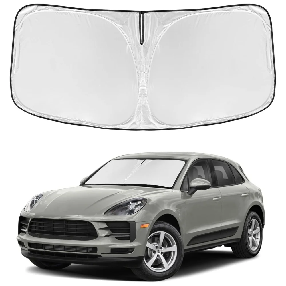 For Porsche Macan 2014-2024 2025 2026 Windshield Sun Shade Fit Sun Visor Retractable Shade Blocks UV Rays