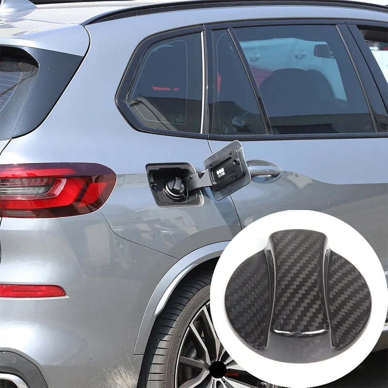 

For BMW X5 real carbon fiber car styling car fuel cap sticker car decoration protection accessories 1Pcs