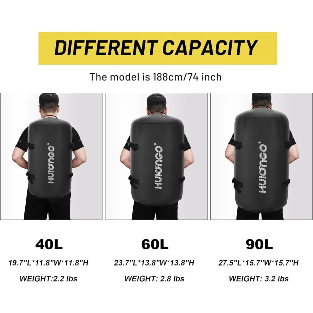 حقيبة ظهر كبيرة من القماش الخشن مقاومة للماء سعة 90 لترًا للرجال - أساسية للسفر والمغامرة الخارجية