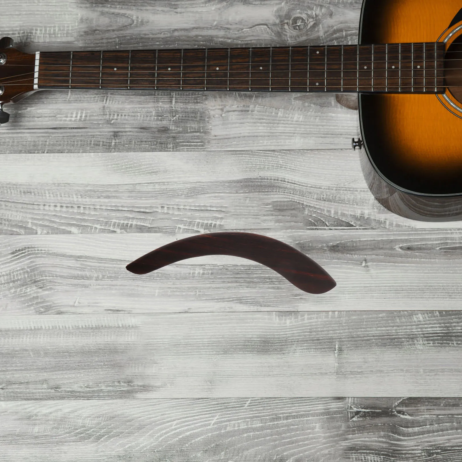 

Solid Wood Armrest Adhesive Backing Comfortable Hand Rest Rosewood Protection Plate Durable For Acoustic Electric