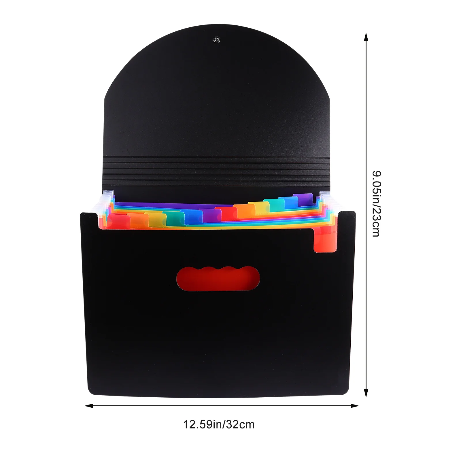 1Pcs Rainbow File Folder 12-Layers Plastic Document Storage Organizer Paper File Holder Expanding Multilayer Accordion