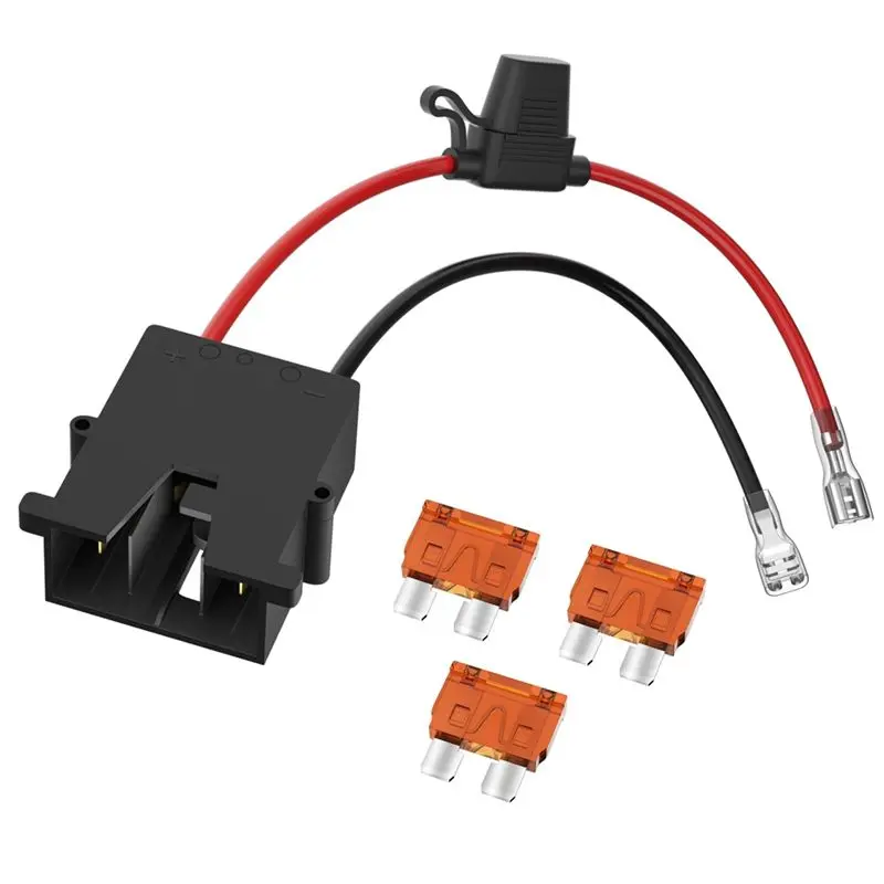 LICE-Replacement Wire Harness Connector For 12 Volt Power Wheels Price Battery With 12 AWG Wire 3 Replaceable Fuses