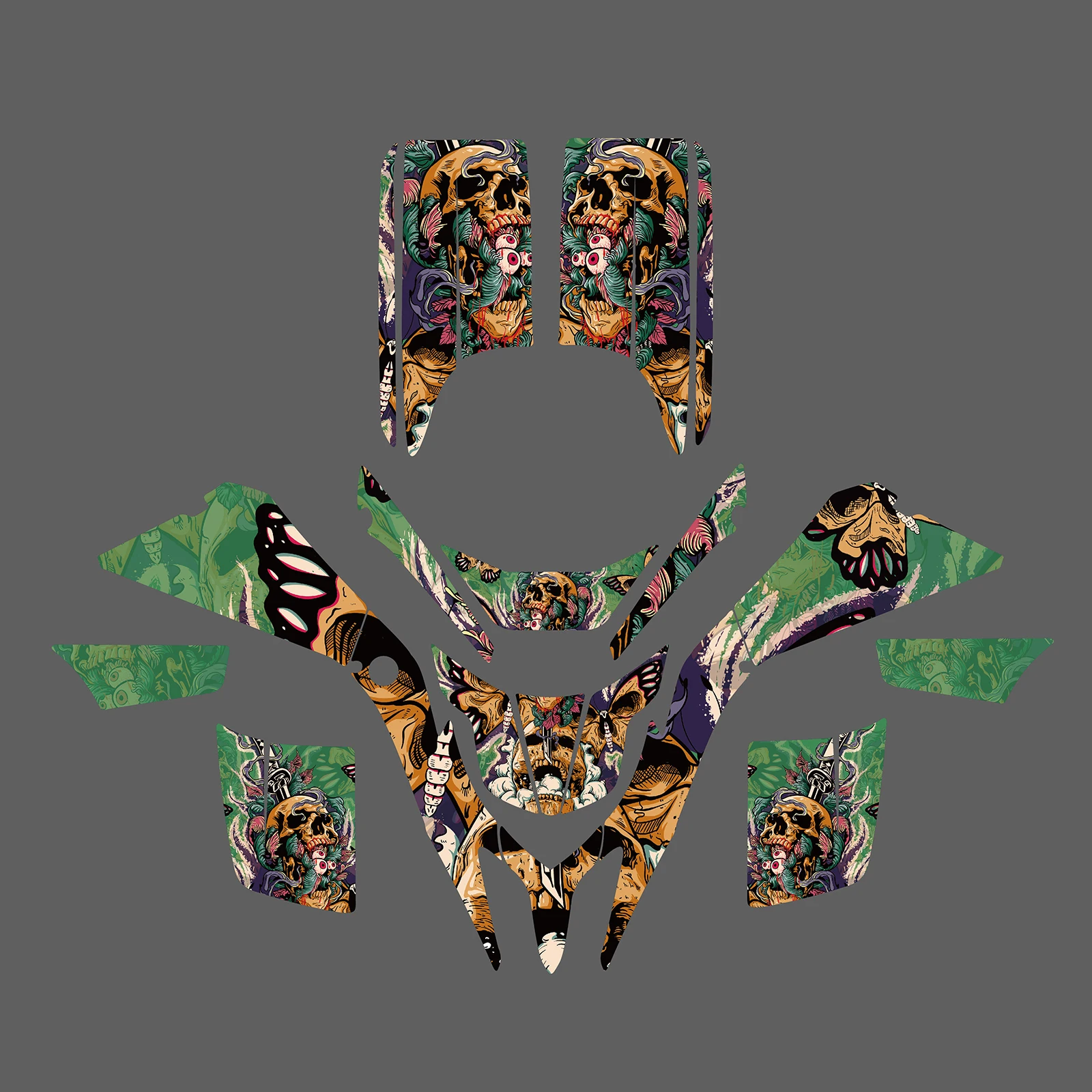 ATV الرسومات خلفية الشارات مجموعة ملصقات لياماها الناسف 200 YFS 200 1988-2006 2005 2004 2003 2002 2001 2000 تخصيص