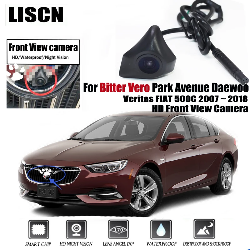 

Front View Camera For Buick Vero Park Avenue Daewoo Veritas FIAT 500C 2007 ~ 2018 HD Night Vision waterproof Parking LOGO