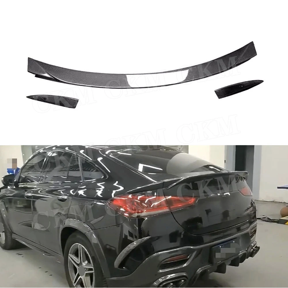 Carbon Fiber Duckbill Rear Trunk Wing Spoiler for Benz GLE Class C167 GLE350 GLE53 GLE63 AMG Coupe 2020-2023 B Style FRP