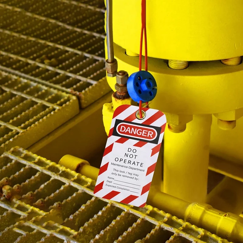 Tear & Water Resistant Loto Tags 3 X 5.75-Inch, 40 Danger Do Not Operate Tags With 40 Zip Ties Parts Kit