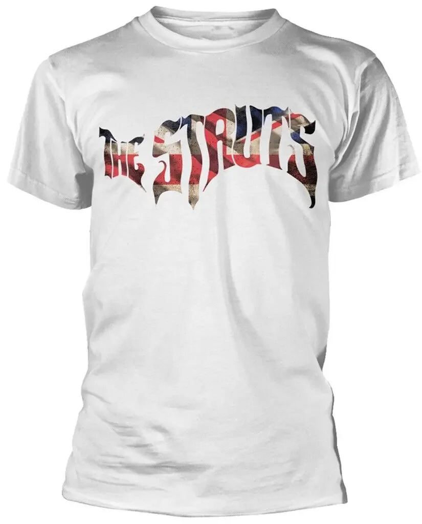 The Struts Union Jack Logo White T Shirt New Official