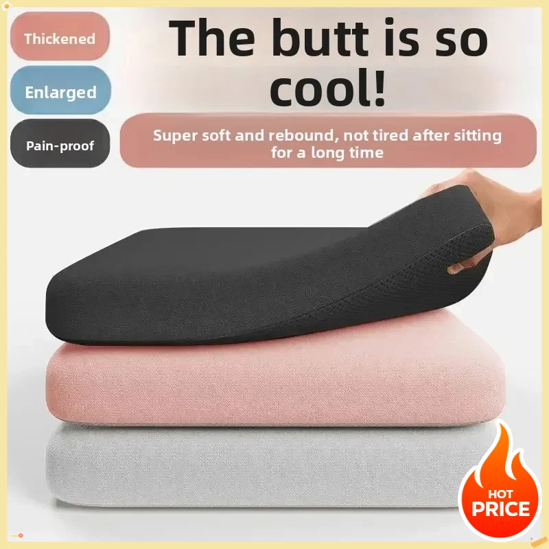 Neues, ultraweiches 4 cm großes Schaumstoffkissen für Bürostuhl- und Autositzpolster, unterstützt die Lendenwirbelsäule, lindert Schmerzen beim verlängerten Sitzen