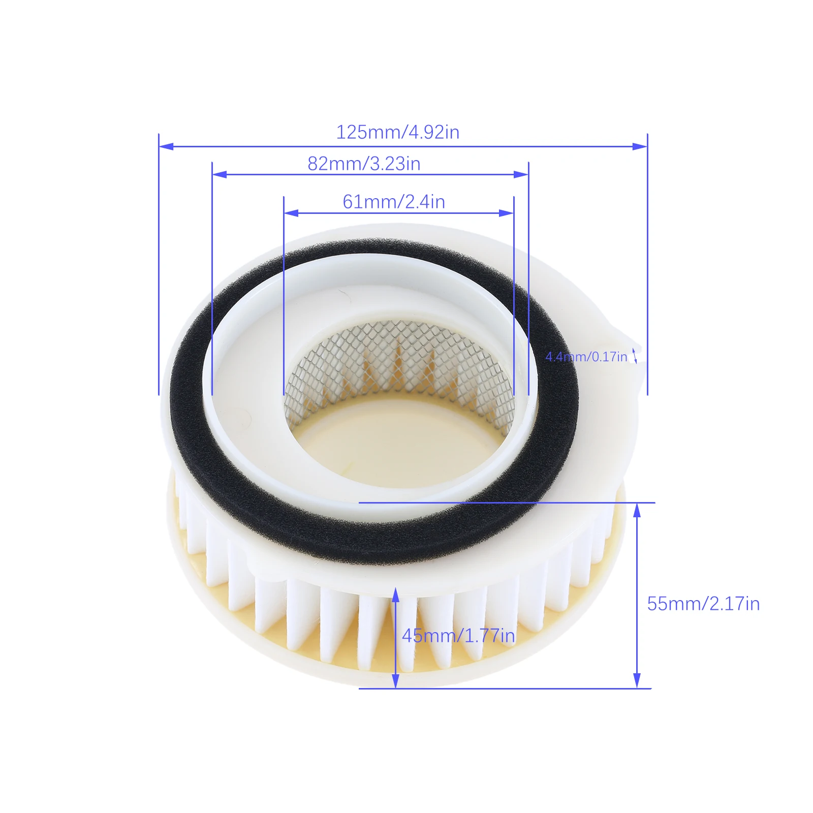 1Pc Air Filter HFA4607 For Yamaha V-Star 650 Replacement Part Number 4TR-14451-00 Aftermarket Tool Accessories Air Filter
