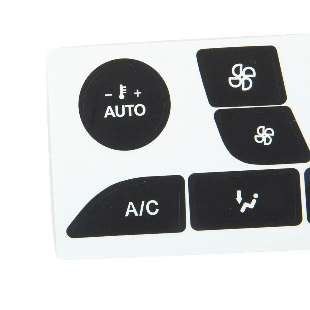 Pulsante riparazione adesivo Car Center Console A/C pulsante di controllo del clima riparazione decalcomanie adesivi per Ford Focus 1999-2005