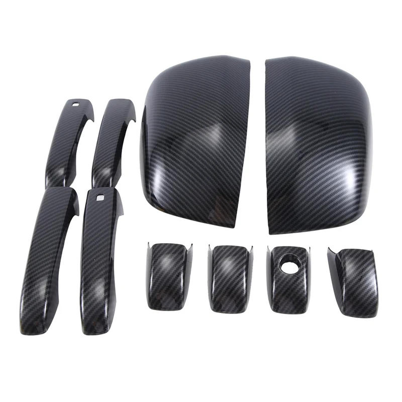 

A040-Mirror Covers+Door Handle Covers For Jeep Grand Cherokee Dodge Durango 2011-2020