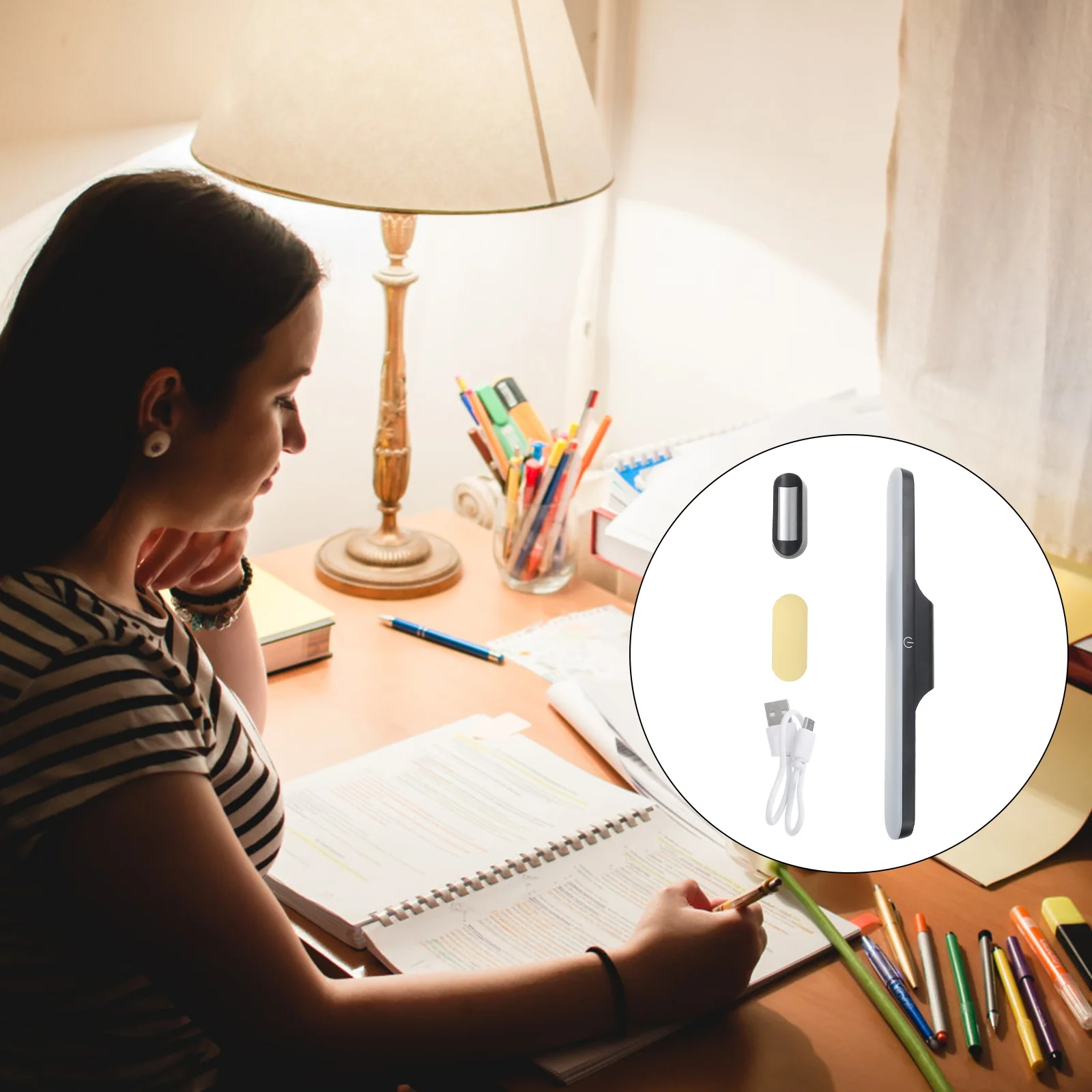 

Plastic Led Light Magnetic Eye Desk Lamp Reading Study Lamp 1pc