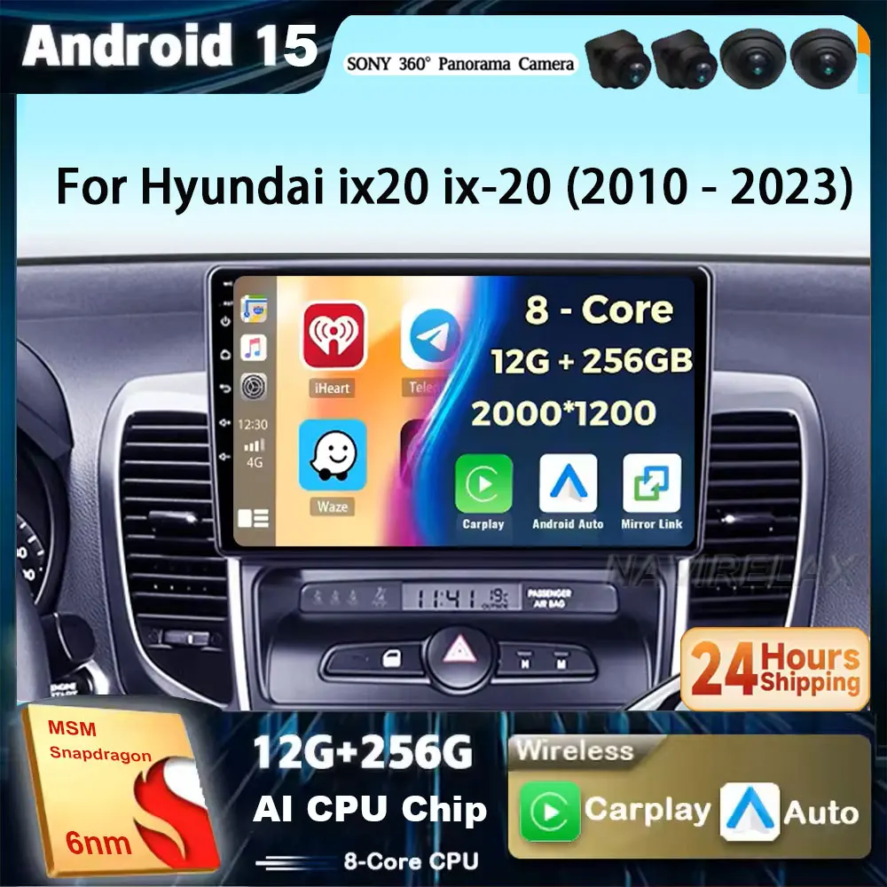 Android 15 для Hyundai ix20 ix-20 2010-2023 Carplay Android Автомобильный радиоплеер Мультимедиа IPS QLED Навигация GPS Wi-Fi Головное устройство Android 15 для Hyundai ix20 ix-20 2010-2023 Carplay Android Автомобильный радиоплеер Мультимедиа IPS QLED Навигация GPS Wi-Fi Головное устройство