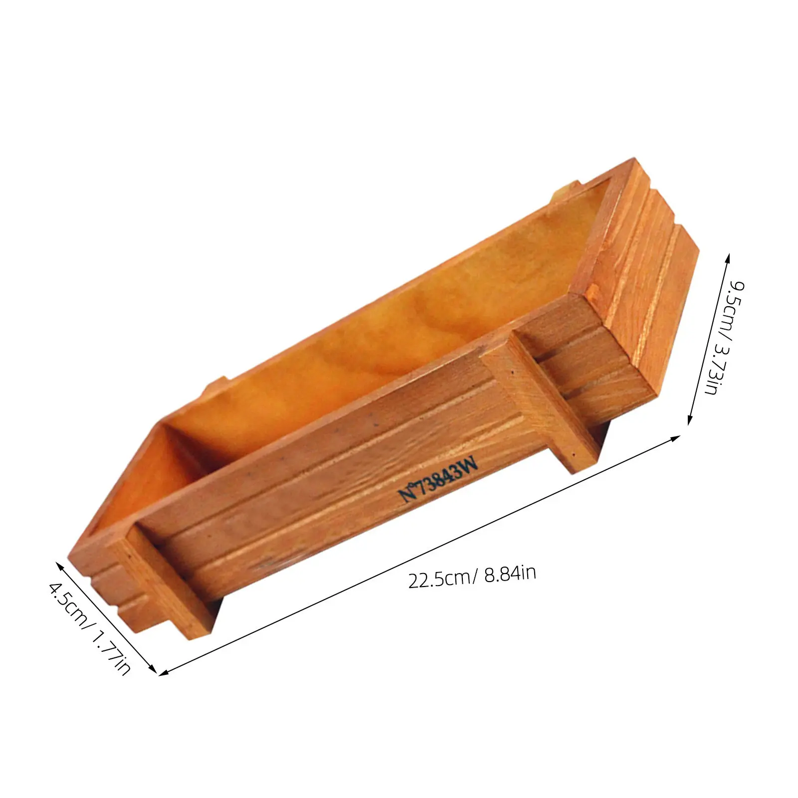 2Pcs Wood Flower Pot Set Retro Style Compact Desktop Planter for Indoor Plants Succulents Windowsill Balcony Space Efficient