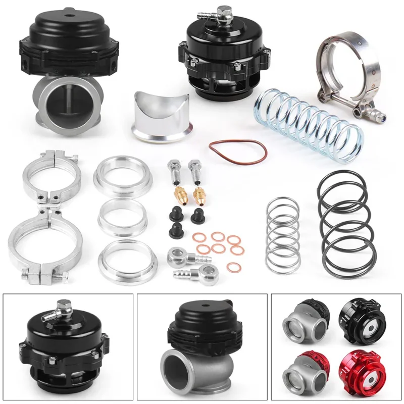 

Черный/красный продувочный клапан 50 мм BOV Combo Turbo и внешний перепускной клапан 44 мм с V-образным фланцем для турбоколлектора Supercharge