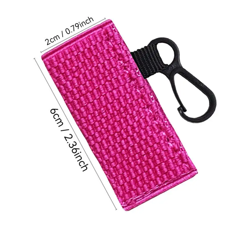 Suporte de batom chaveiro bolsa de batom portátil capa protetora chaveiro para meninas titular bálsamo labial chaveiro