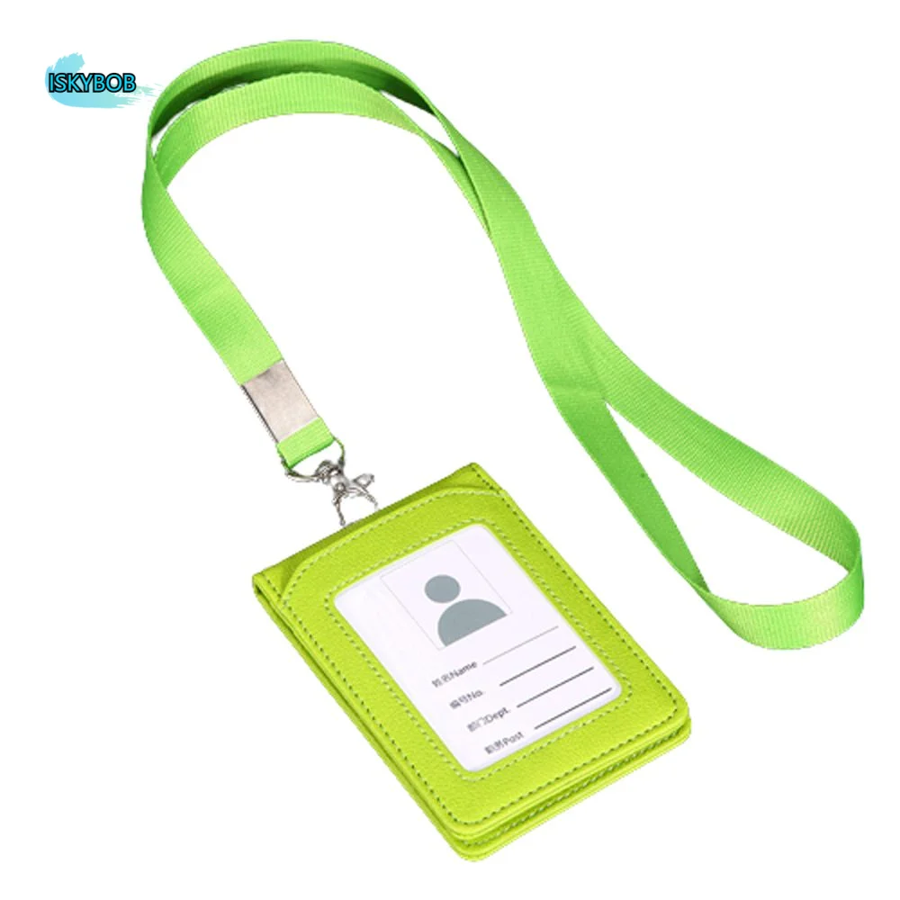 

Office School Supplies Neck Strap Coin Purse Business ID Desk Organizer Bus Cards Cover Badge Holder Card Holder with Lanyard