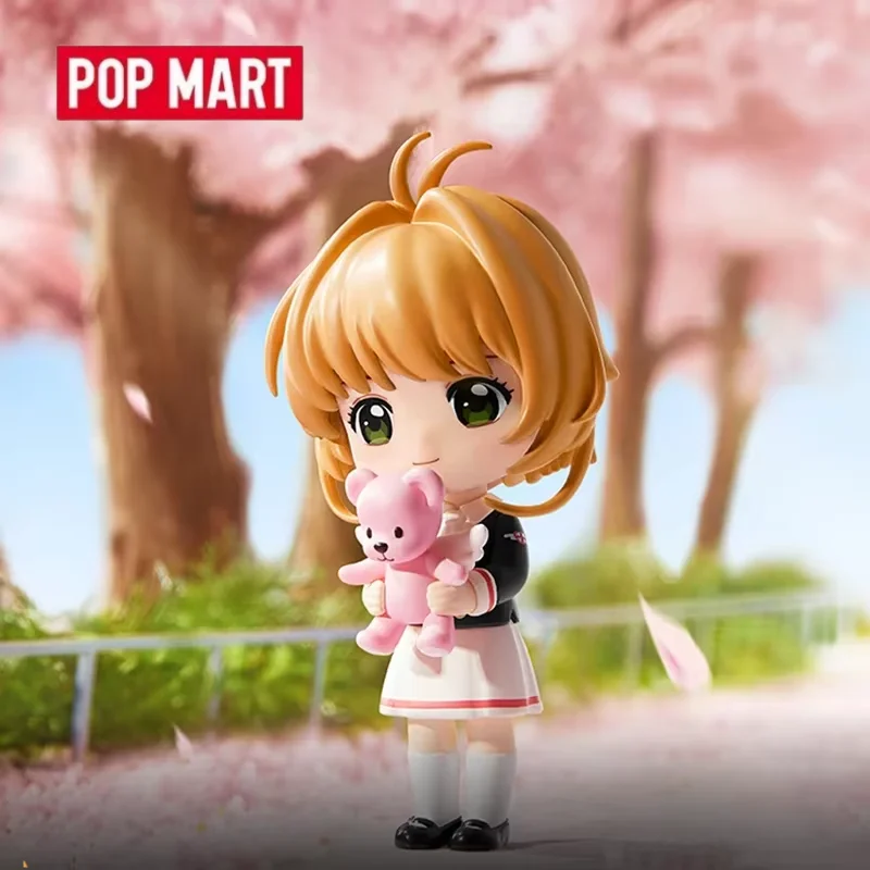 Pop mart cardcaptor sakura série caixa cega brinquedos kawaii surpresa acho saco bonito boneca anime figura modelo de casa para meninas presente