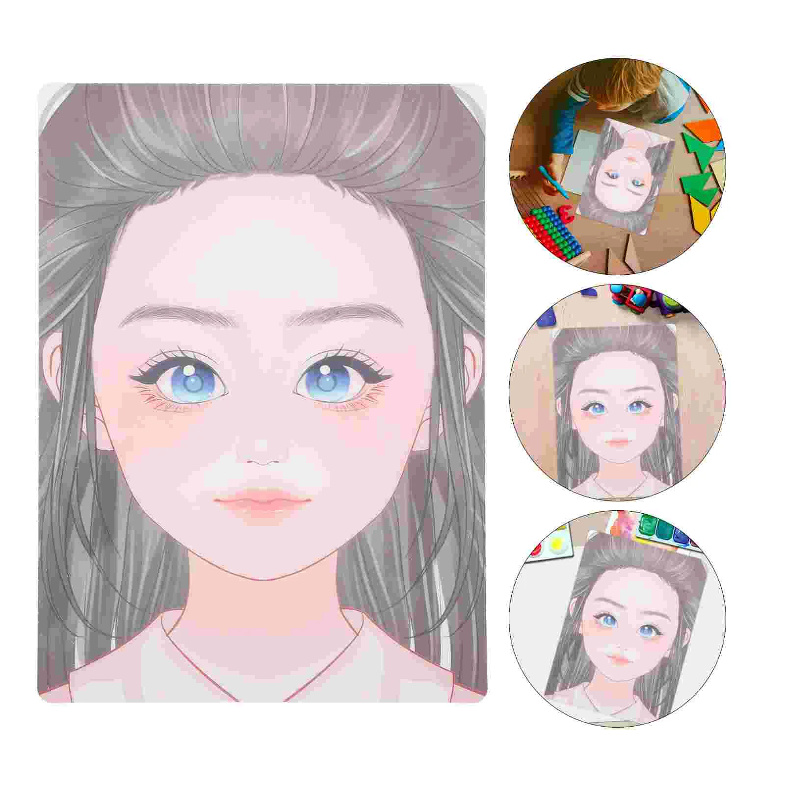 Chapéu de formatura para crianças, placa de modelo para colorir, prática de pintura facial de animal de estimação