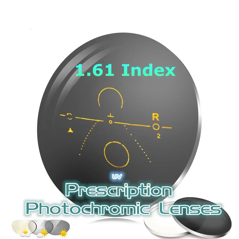 

1.61 Index Aspheric Progressive Correct Eye Photochromic Addition Multifocal Lenses Prescription Myopia Hyperopia 2 PCS