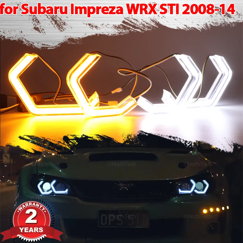 

Switchback M4 style Light Halo Rings DRL LED Angel Eyes Kit For Subaru Impreza WRX STI 2008-2014 Cars Headlight Retrofit