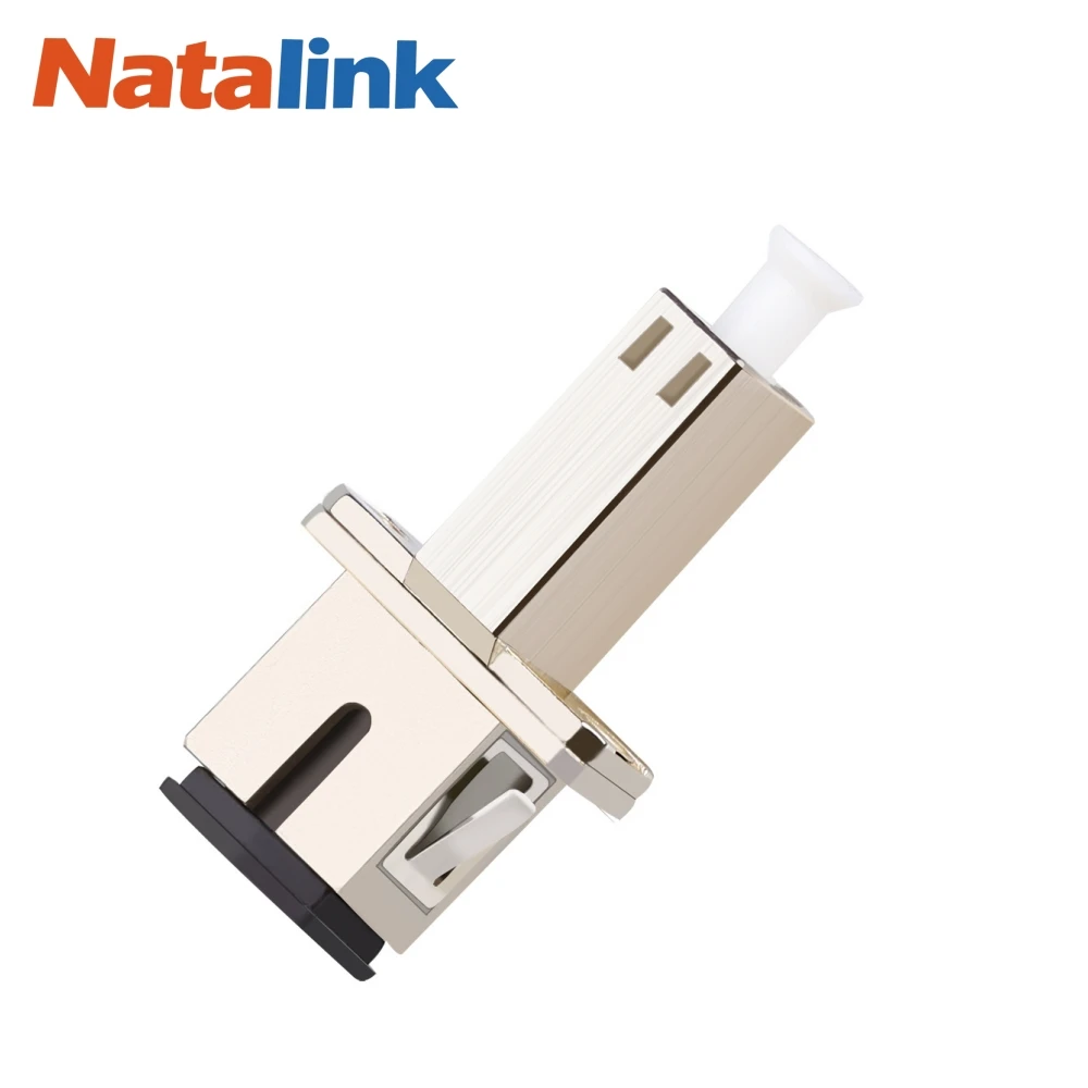 Natalink SC to LC Female UPC Adapter Simplex Hybrid Optical Fiber Connector Fiber Flange Single Mode Adapter for FTTH Coupler