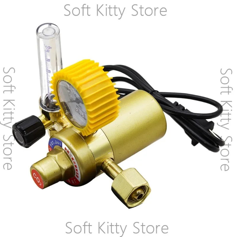 36/110/220V CO2 Pressure Regulator Carbon Dioxide Pressure Reducer Heated Pressure Gauge Meter Flowmeter For MIG/TIG Welding