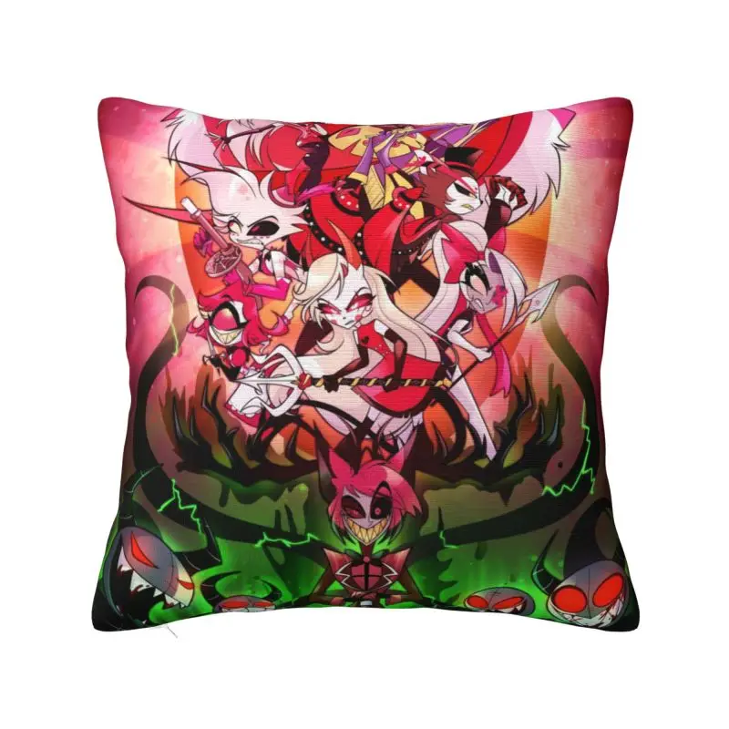 Custom Charlie Morningstar Square Pillow Case Decoration 3D Double Side Printing Hazbins Hotels Cushion Cover for Living Room
