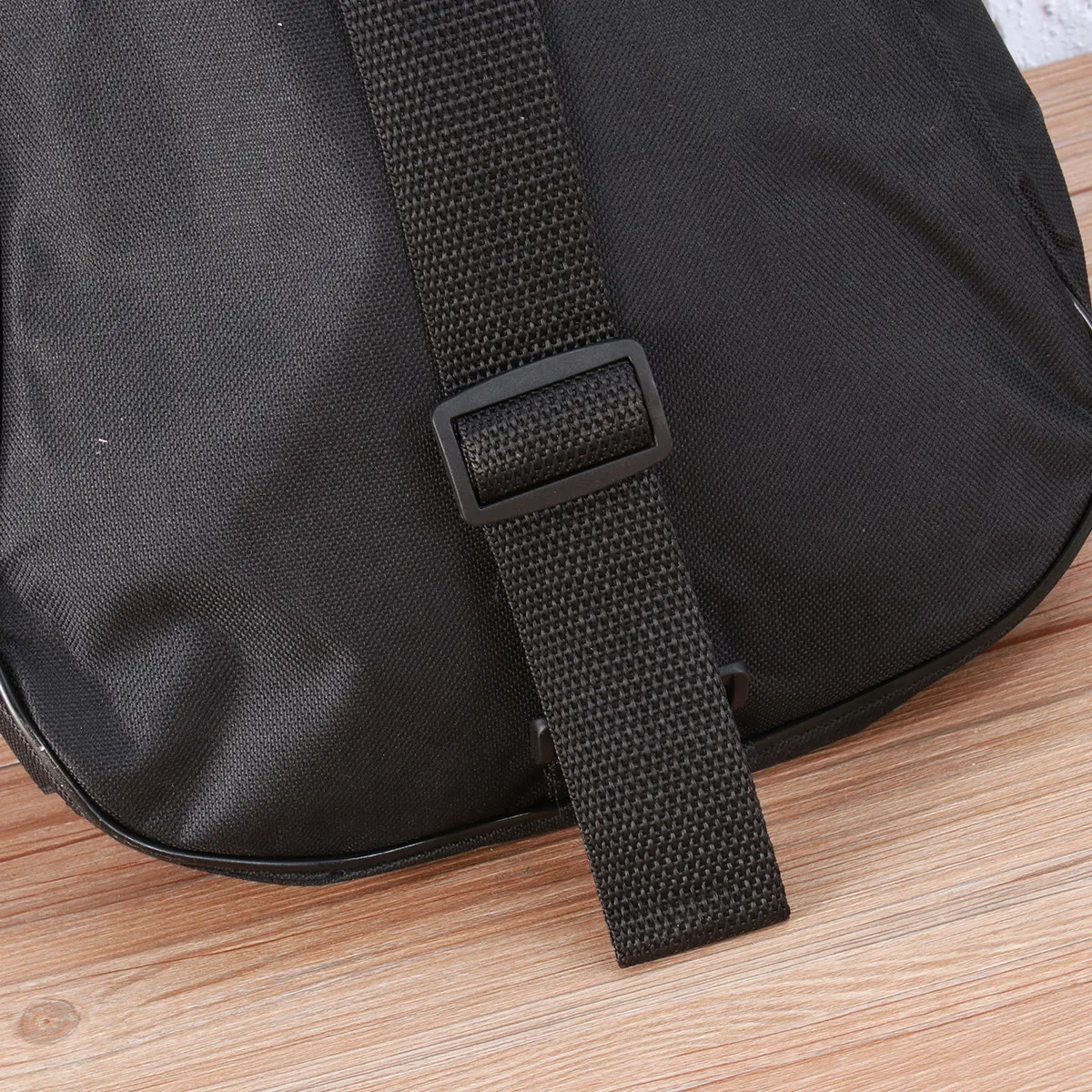 23 Inch Ukulele Bag Black Double Shoulder Anti-Water Sponge Case Acoustic Folk Large Pocket Portable Stringed Instruments