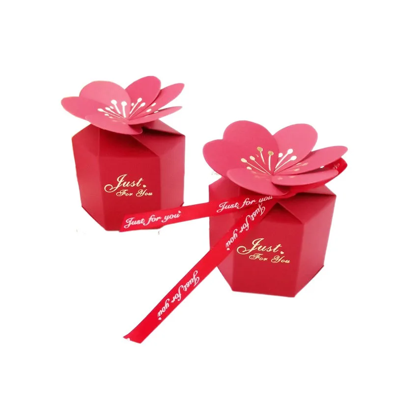 10/20Pcs Sechseckige Papier Süßigkeiten Geschenk Box Mit Band Heißer Stanzen Hochzeit Gunsten Geschenk Verpackung Boxen Für Süße geburtstag Liefert – Detail 11