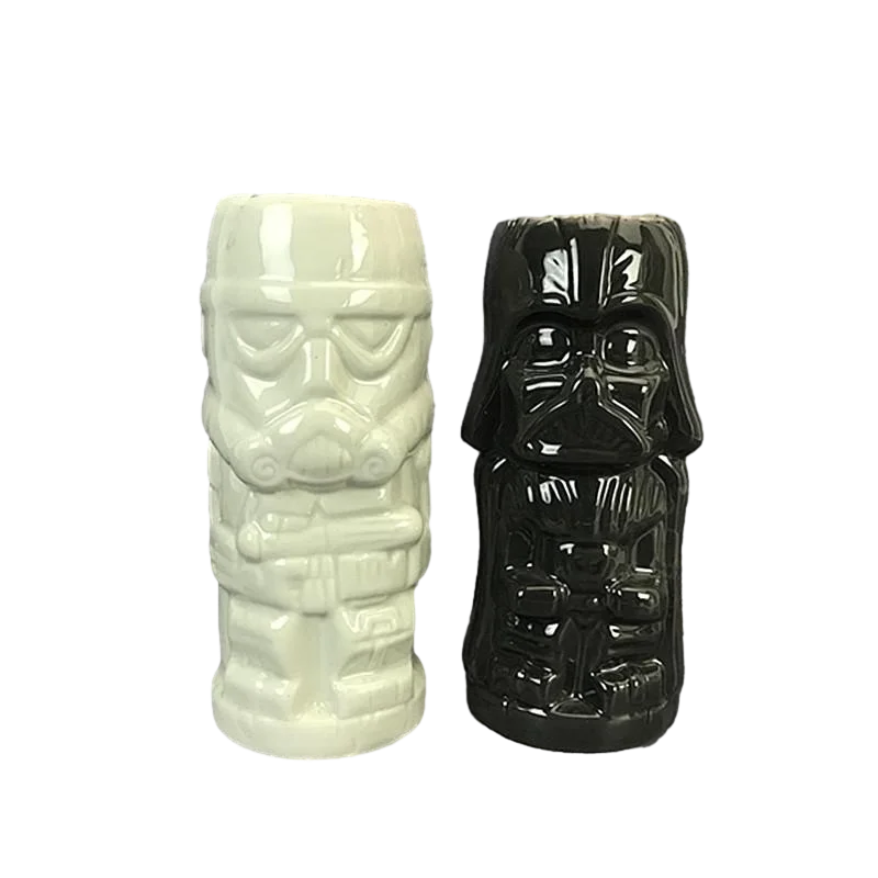 

450ML Tiki Mug Classical Moive SW Creative White Soldier Black Warrior Ceramic Mug Bar Cocktail Cup Beer Beverage Wine Bottle
