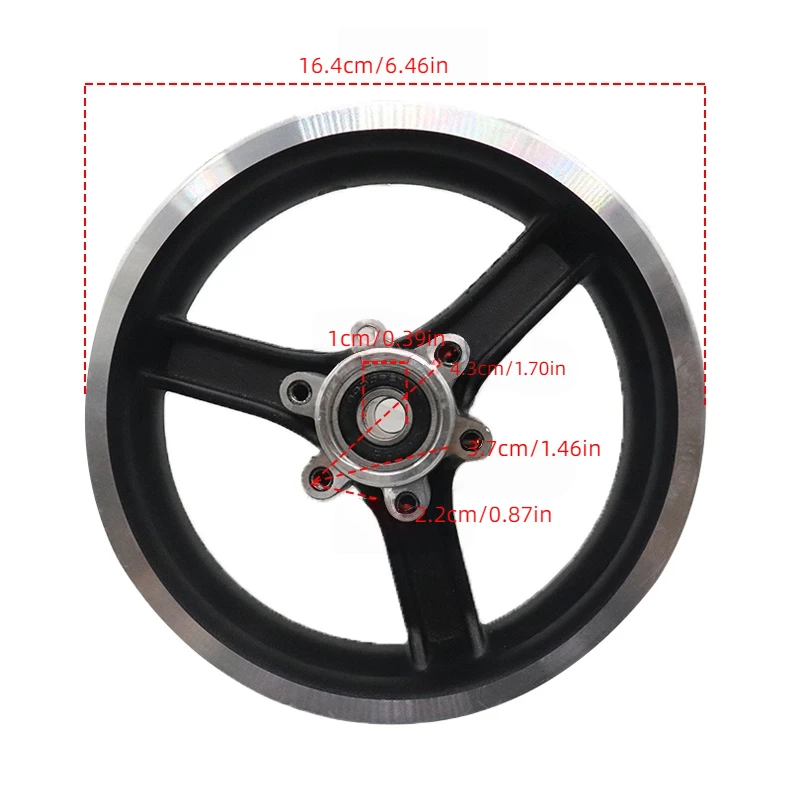 10 Inch Inflatable Wheel Tyre 10x2(54-152) Inner Outer Tire with Alloy Rim 10x2 Wheel Tyre for Electric Scooter Parts