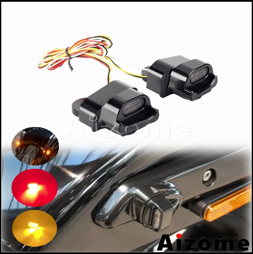 Modified Motorcycle E4 E-mark Rear Struts LED 3 in 1 Brake Running  Turn Signal Light Blinker For Harley Nightster RH975 2022-23 - view 2