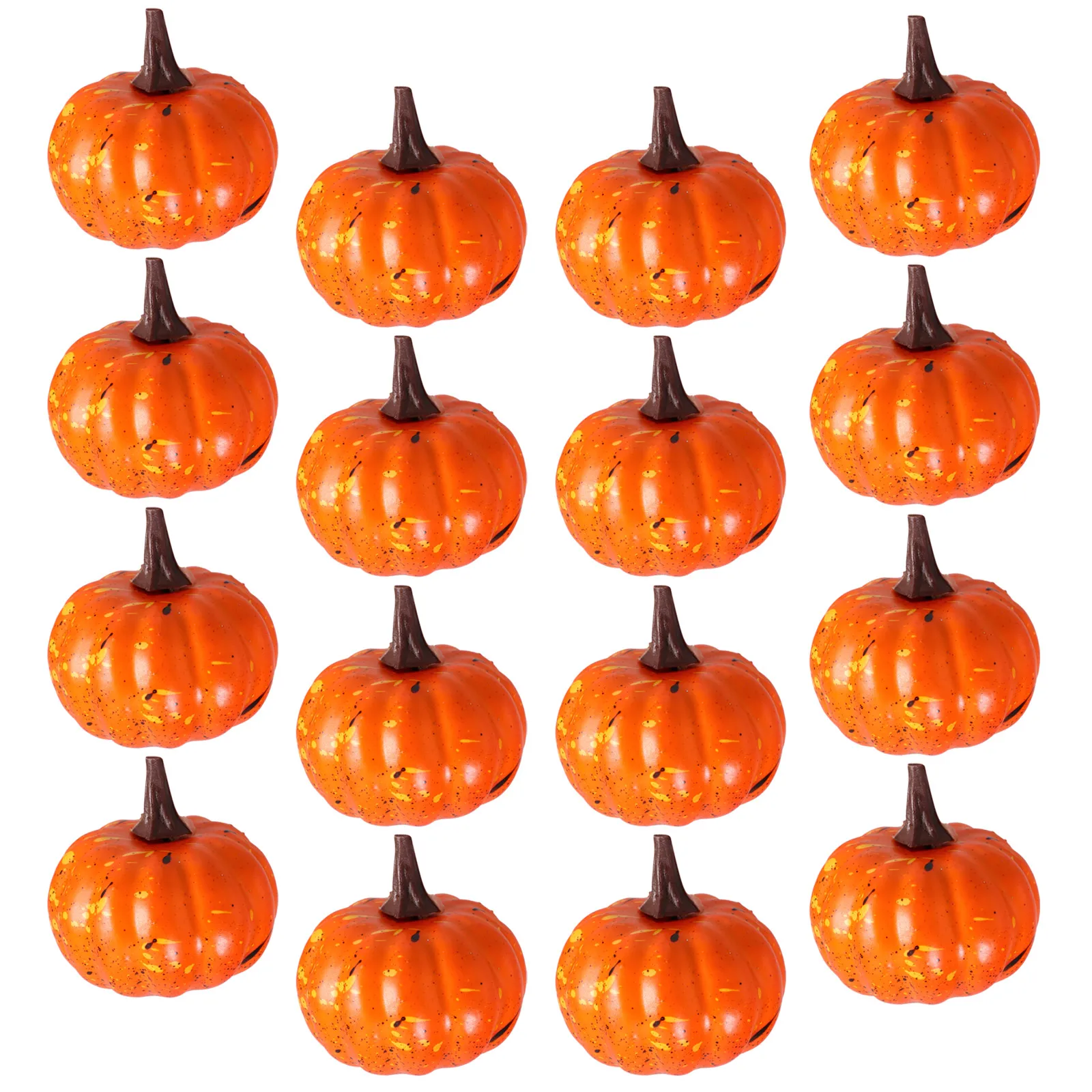

16Pcs Realistic Foam Pumpkins Artificial Fake Mini Pumpkins Halloween Thanksgiving Fall Decoration Party Supplies