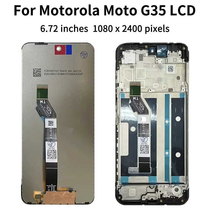 OEM dla Motorola Moto G05 G15 G35 G45 G55 G75 G85 Wyświetlacz Ekran dotykowy Digiziter Dla Moto G15 Wyświetlacz mocy E15 Ekran — zdjęcie produktu 4